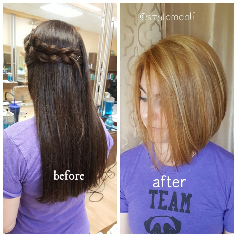 Deep, Dark Brunette to Honey Blonde