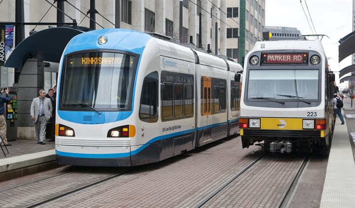 DART tests Kinkisharyo streetcar