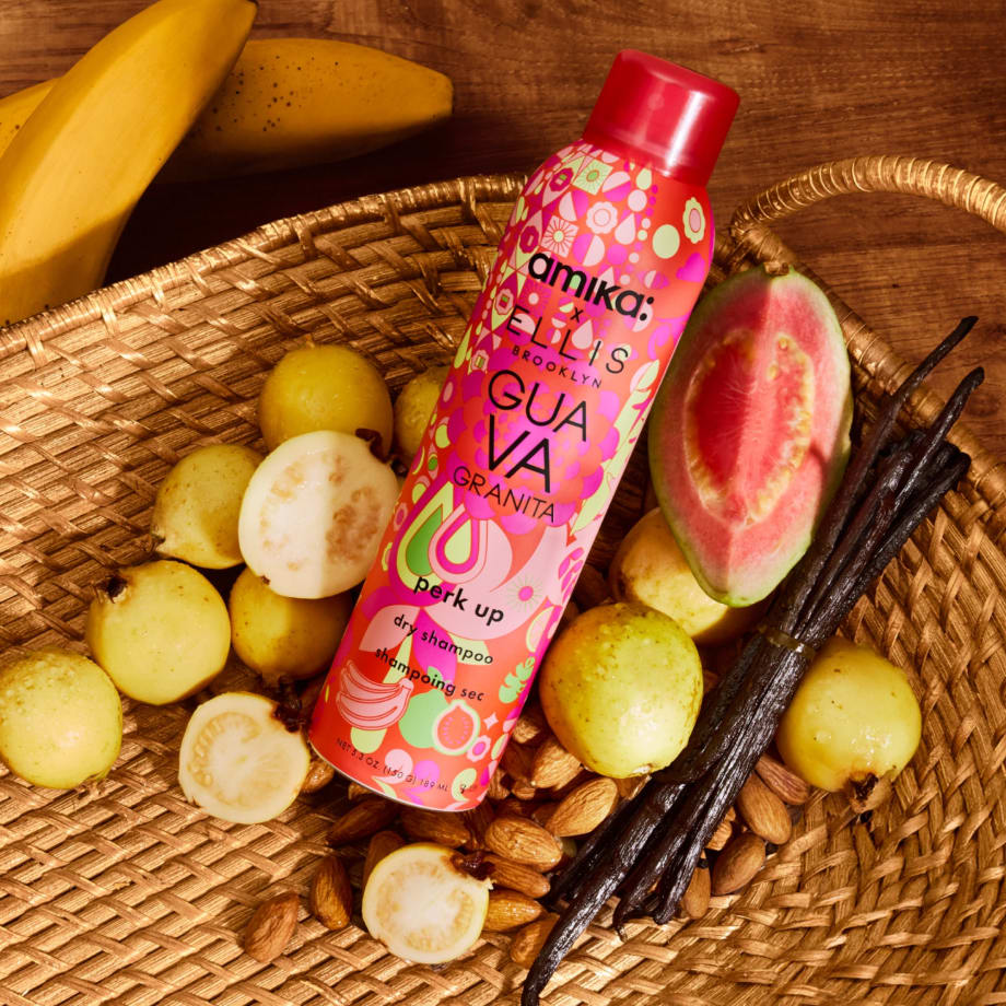 NEW from amika: Perk Up Guava Granita Dry Shampoo