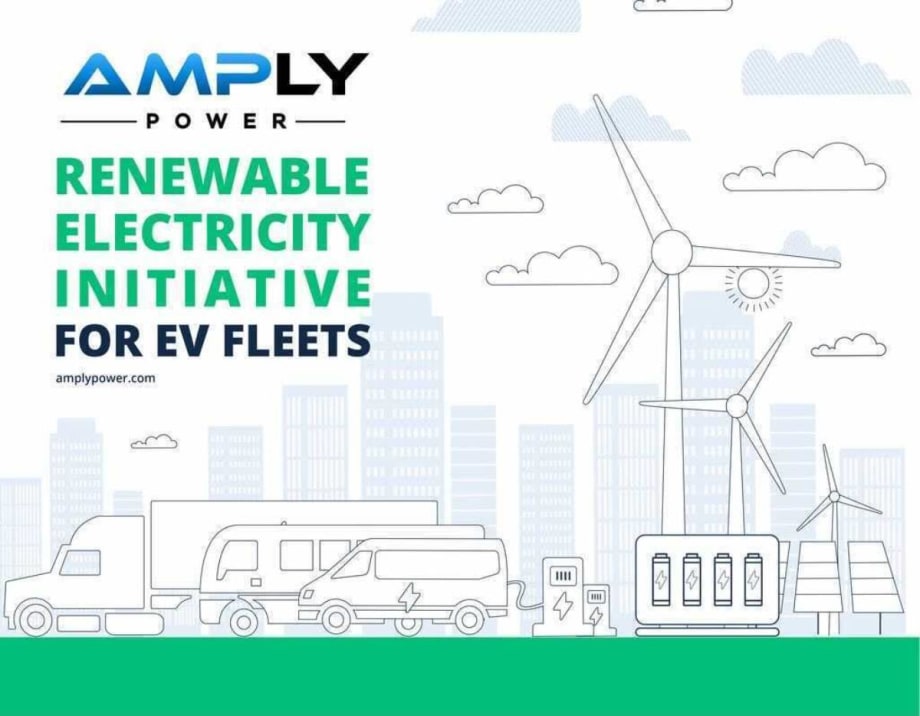 AMPLY Power Supplies California EV Fleet Customers with 100% Renewable Energy