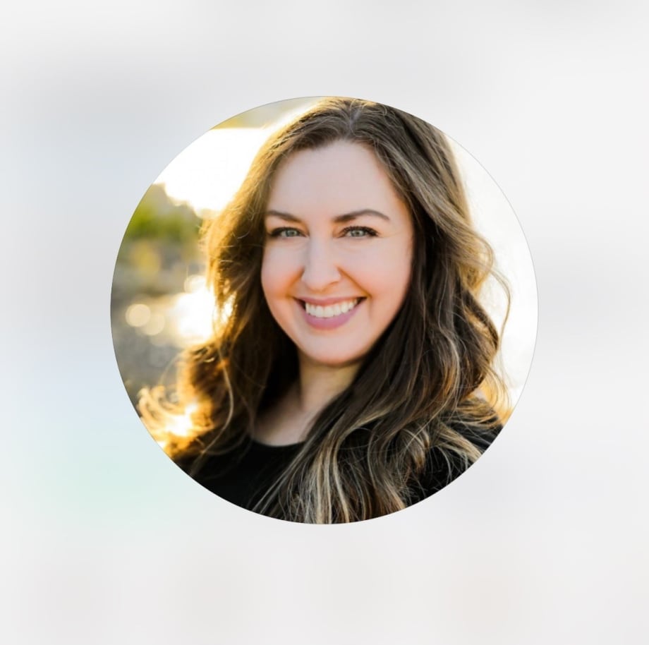 A smiling woman