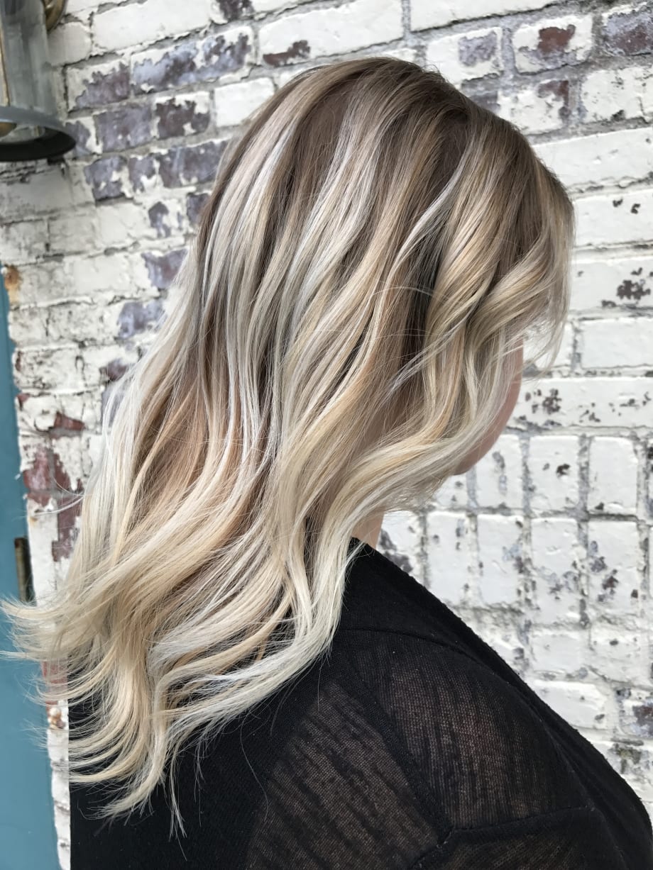 COLOR CORRECTION: Bright Blonde Balayage