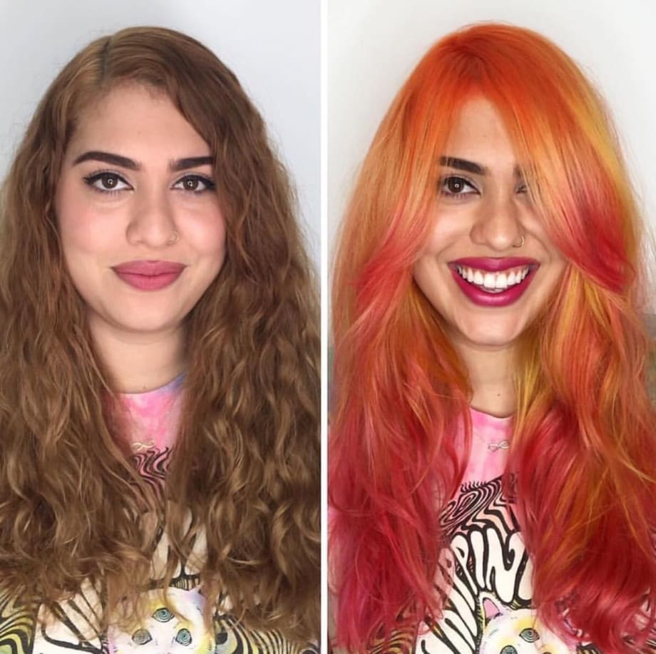Makeover: Box Color Brown To Sunset Red