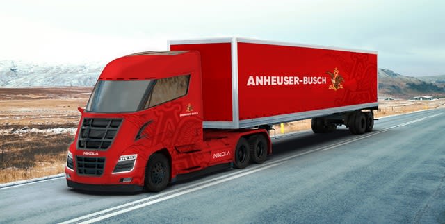 Anheuser-Busch Orders 800 Nikola Hydrogen-Electric Trucks