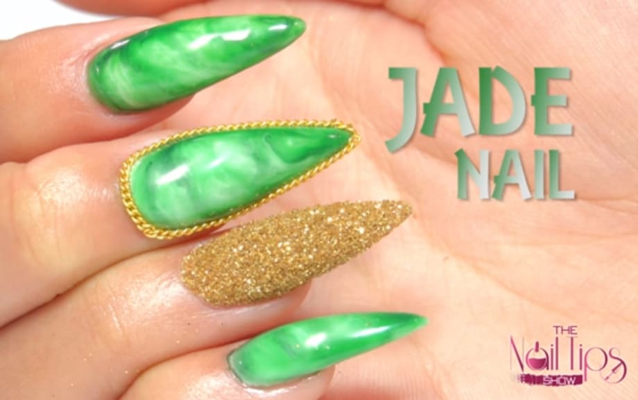 Jade Stone Nail Art