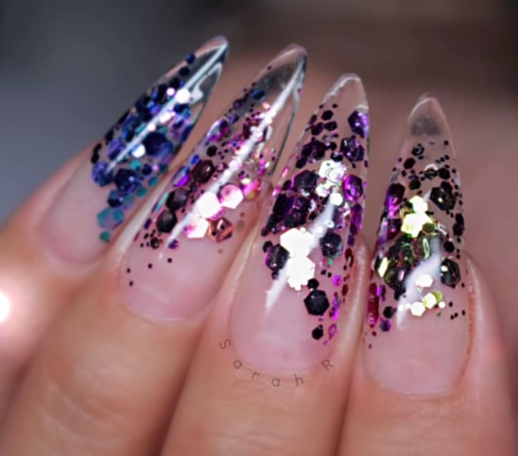 How to Use Glitter Inside Apres Gel-X Tips