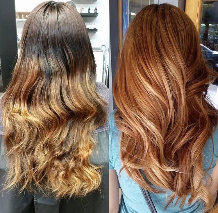 Box To Ombre To Pretty Apricot Sombre