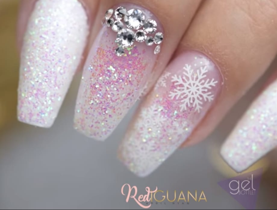 Snow Day Nail Art