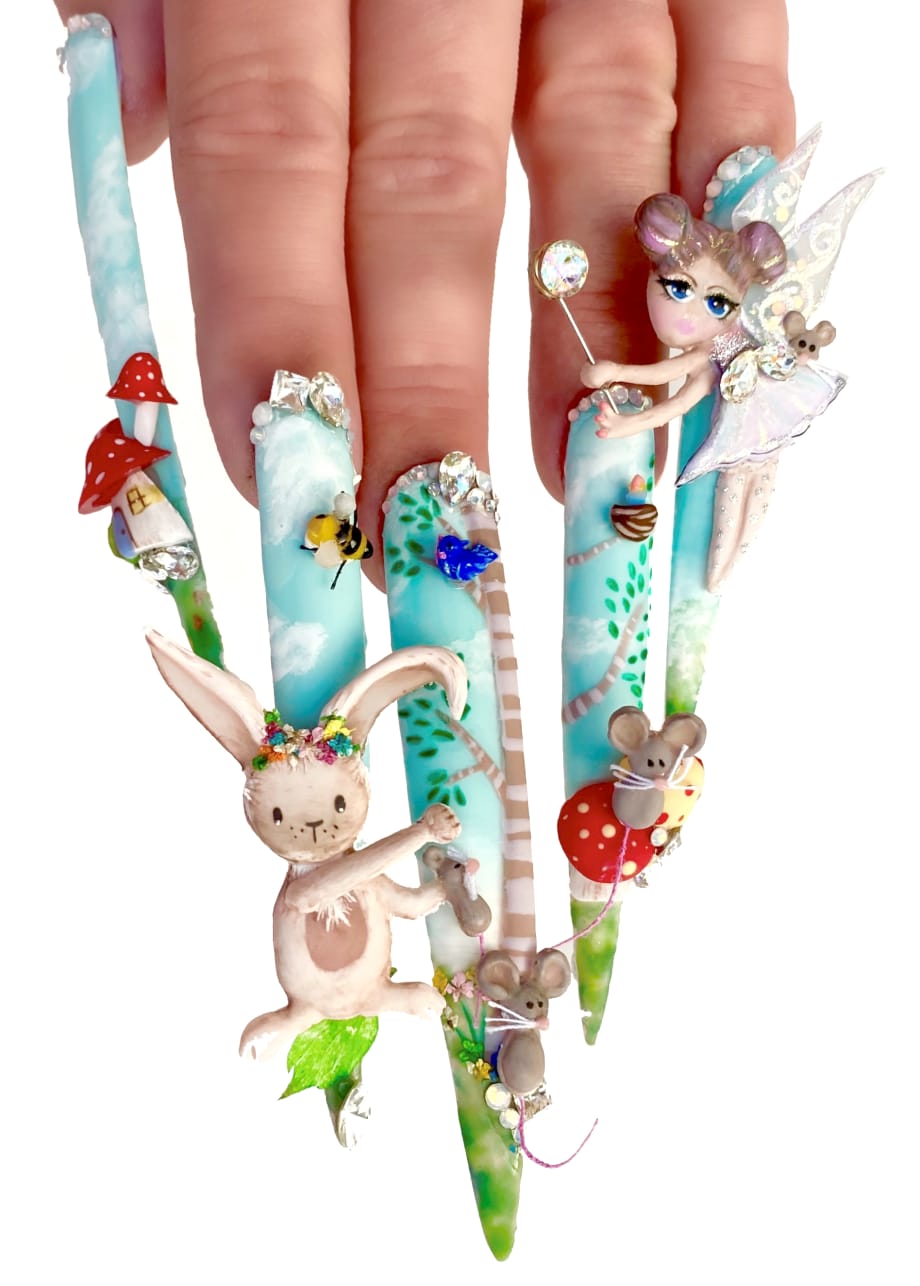NTNA S. 7 Challenge 5: Little Bunny Foo Foo Nail Art (April)