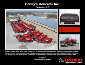 2009 Dossier Fleet Maintenance Calendar