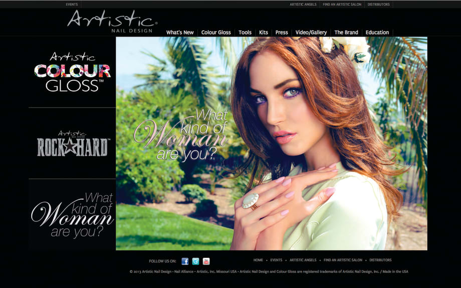Artistic Nail Design Website Gets a Makeover