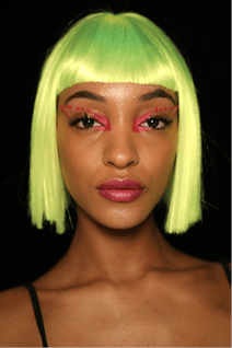 GHD Styles Neon Wigs for Jeremy Scott Runway Show
