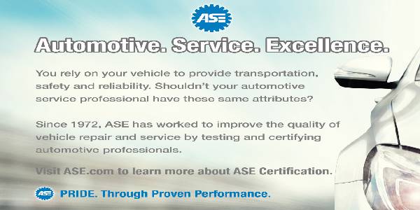 ASE Part of Ford Training Equivalencies