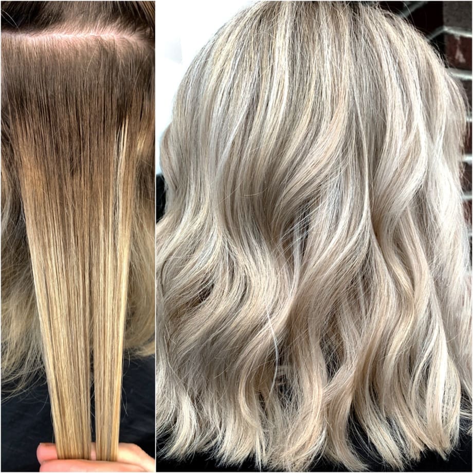 From Uneven and Banded To a Nice Bright Blonde 