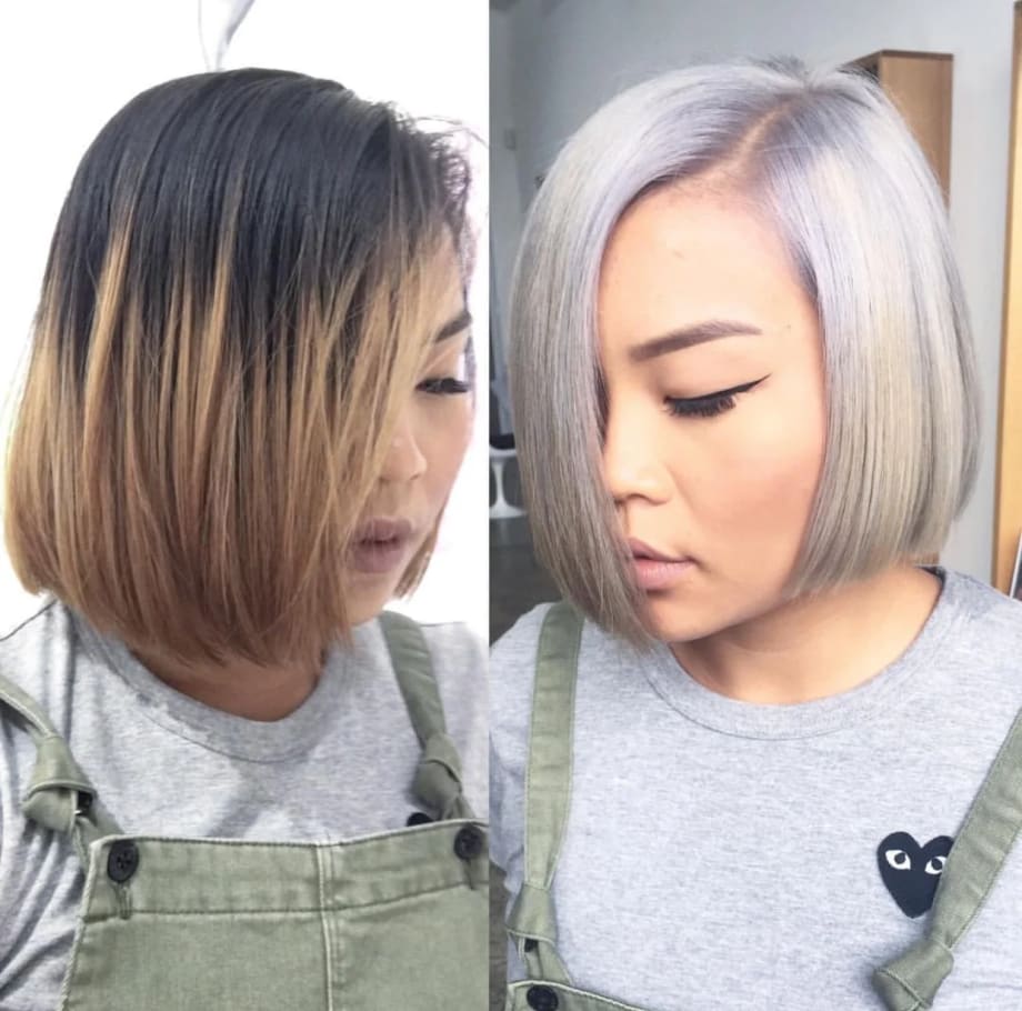 One Session Success: Working Through Old Color to an Icy Blonde