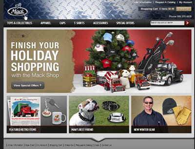 Redesigned Mack-Shop Website Powers up Merchandise Sales