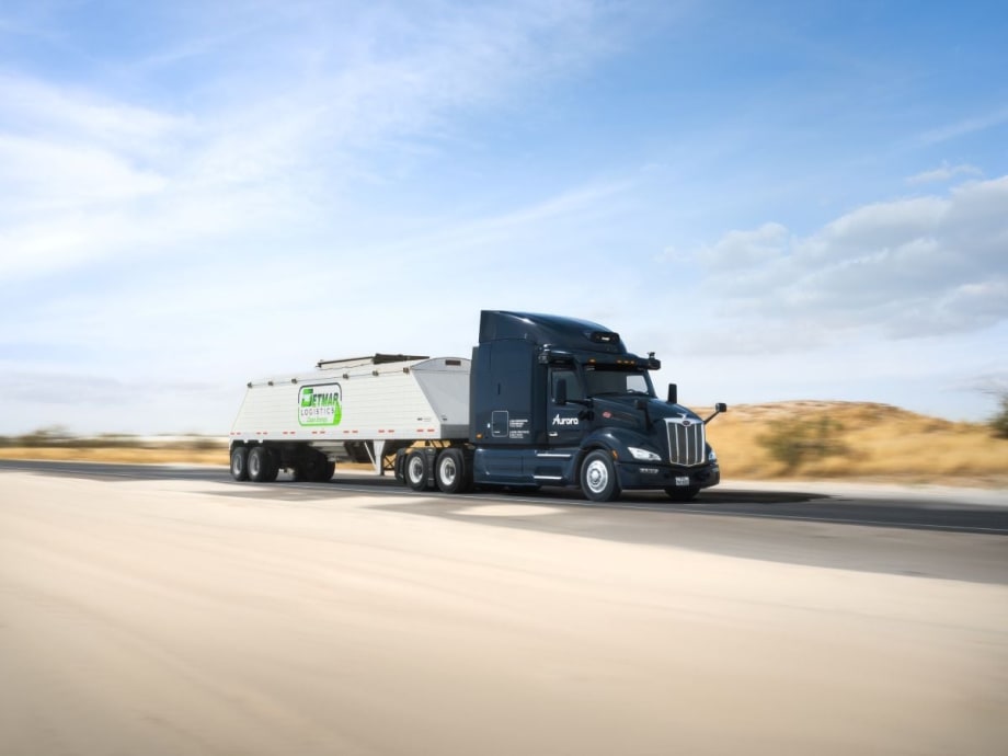 Aurora self-driving truck.