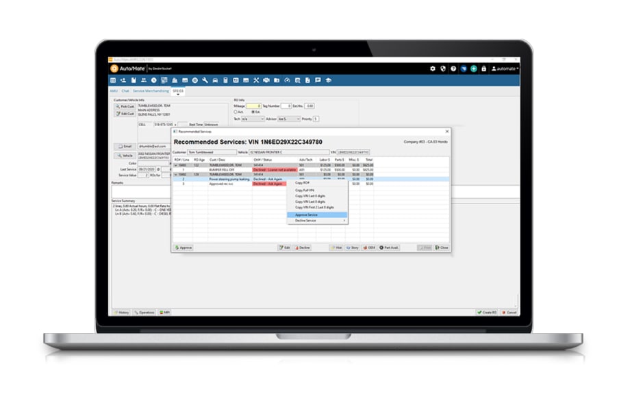 Auto/Mate Launches Recommended Services to Drive Fixed-Ops Revenue