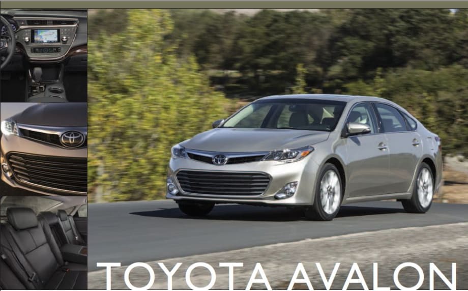 Toyota Avalon: Refinements All Over The Place