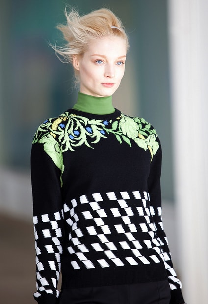 FASHION WEEK: Windblown Hair With Mixed Textures at Preen