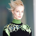 FASHION WEEK: Windblown Hair With Mixed Textures at Preen