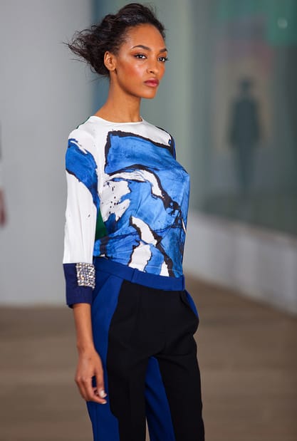 FASHION WEEK: Windblown Hair With Mixed Textures at Preen