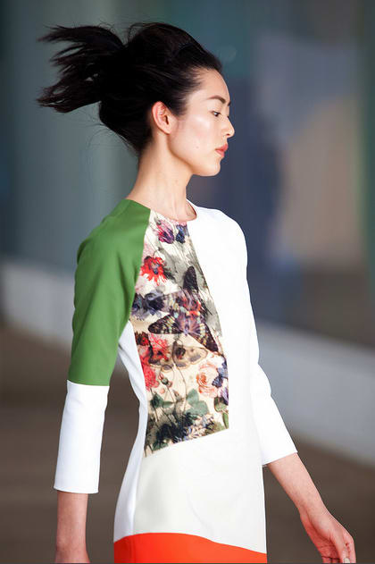 FASHION WEEK: Windblown Hair With Mixed Textures at Preen