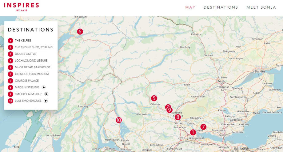 Avis Creates Edinburgh Interactive Travel Guide
