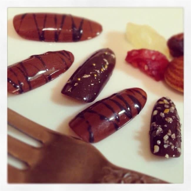 Celebrate Milton Hershey's Birthday With Chocolate Nail Art