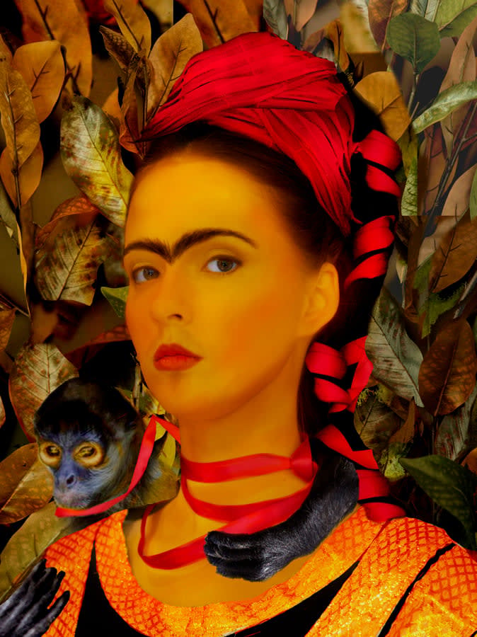 Frida Kahlo Paintings Interpreted as Photos