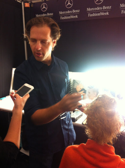 FASHION WEEK:Peter Gray for Moroccanoil's Braided Pomp at Badgley