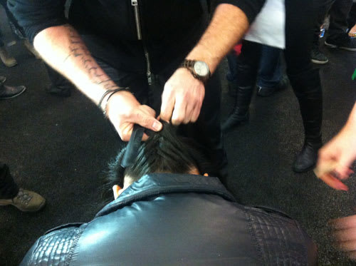 FASHION WEEK:Peter Gray for Moroccanoil's Braided Pomp at Badgley