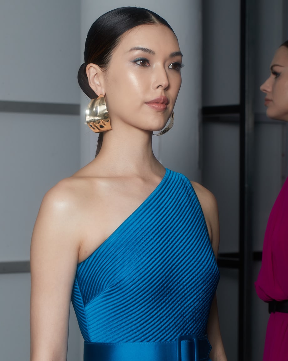 Badgley Mischka Fall ‘24 NYFW Presentation with Hair by Back of Bottle