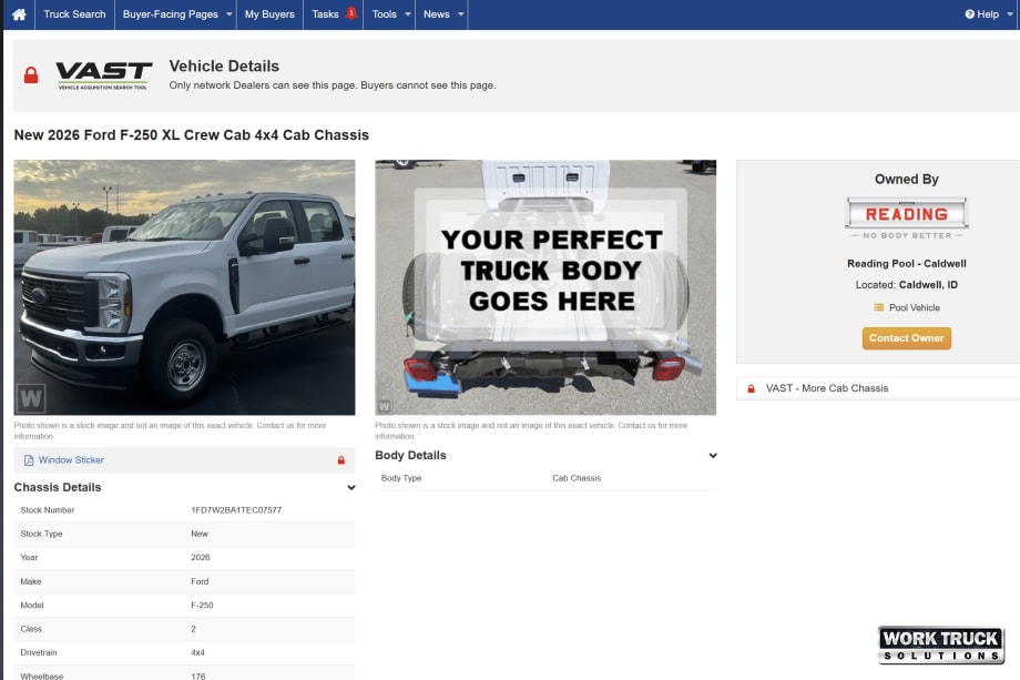 A Work Truck Solutions pilot program site.