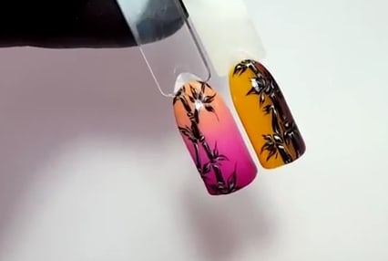 Bamboo Nail Art Tutorial Using LeChat Perfect Match