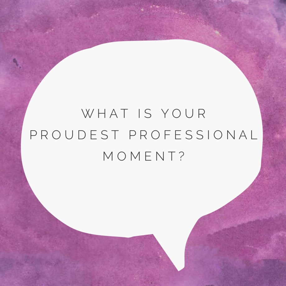 MODERN Asks, Industry Answers: What is Your Proudest Professional Moment?