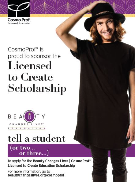 Beauty Changes Lives Announces Spring 2018 CosmoProf Licensed to Create Scholarship Recipients