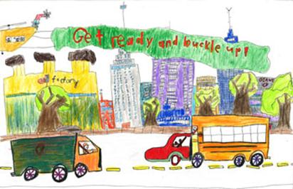 Kids' Art Contest to Promote Safety Belts for Truckers