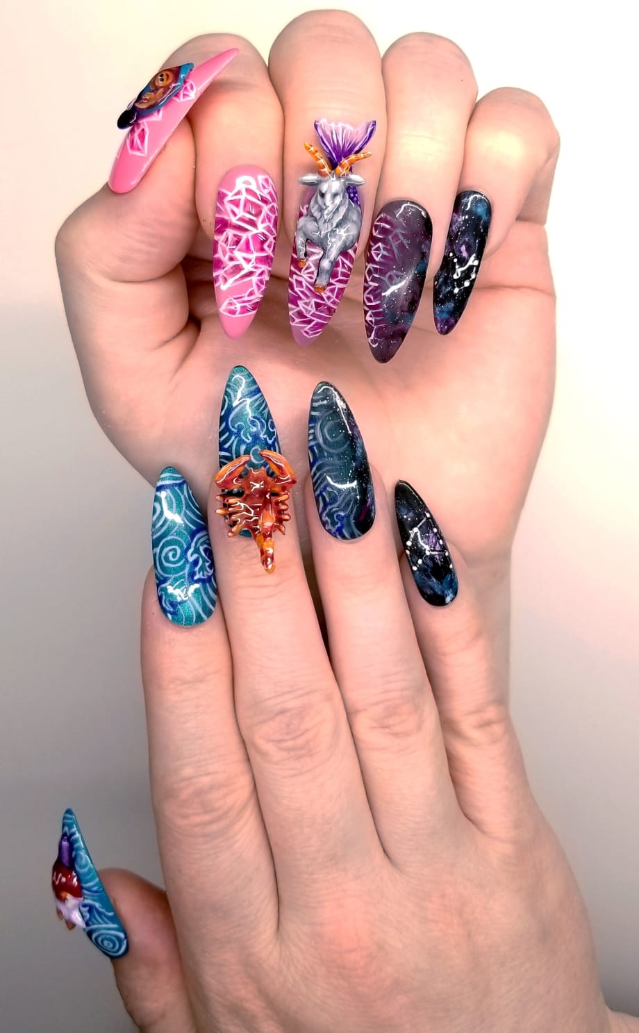 NTNA S. 7 Challenge 1: Bone Garden Nail Art (Becca)