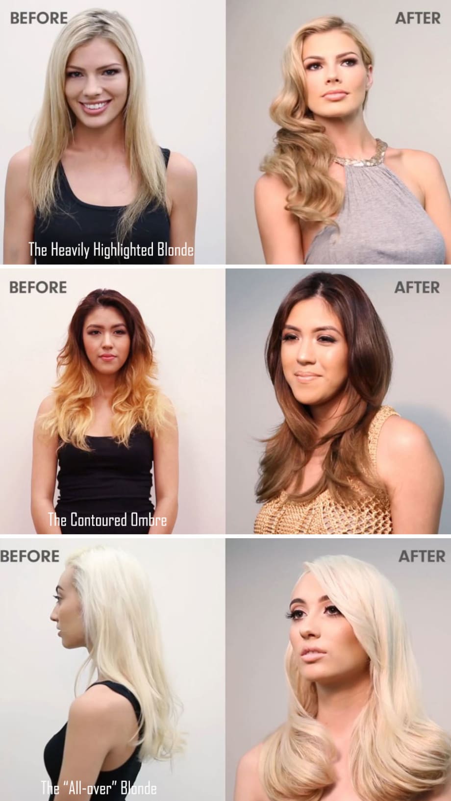 How to Add Lowlights to 3 Different Color Situations