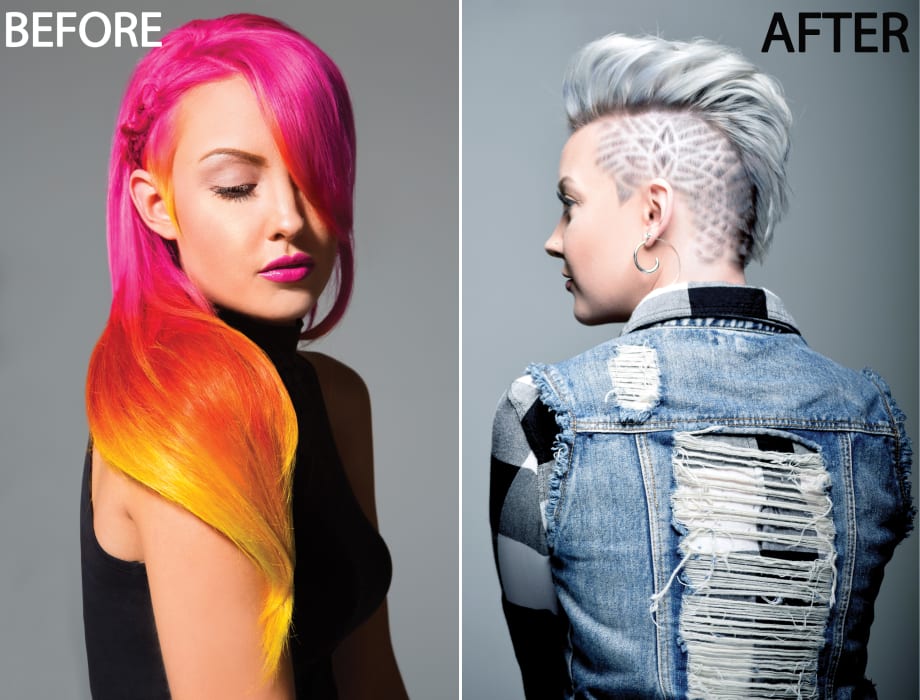 BEFORE & AFTER: Rock-Inspired Power Chop With Graphics