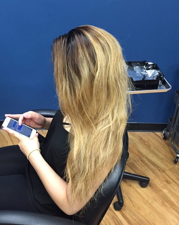 TRANSFORMATION: Low-Maintenance Dusty Pink Balayage