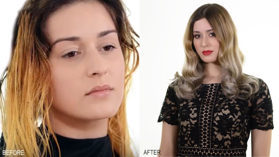 MAKEOVER: Brassy to Cool Blonde with the GKhair Ultra Blonde Bombshell Masque