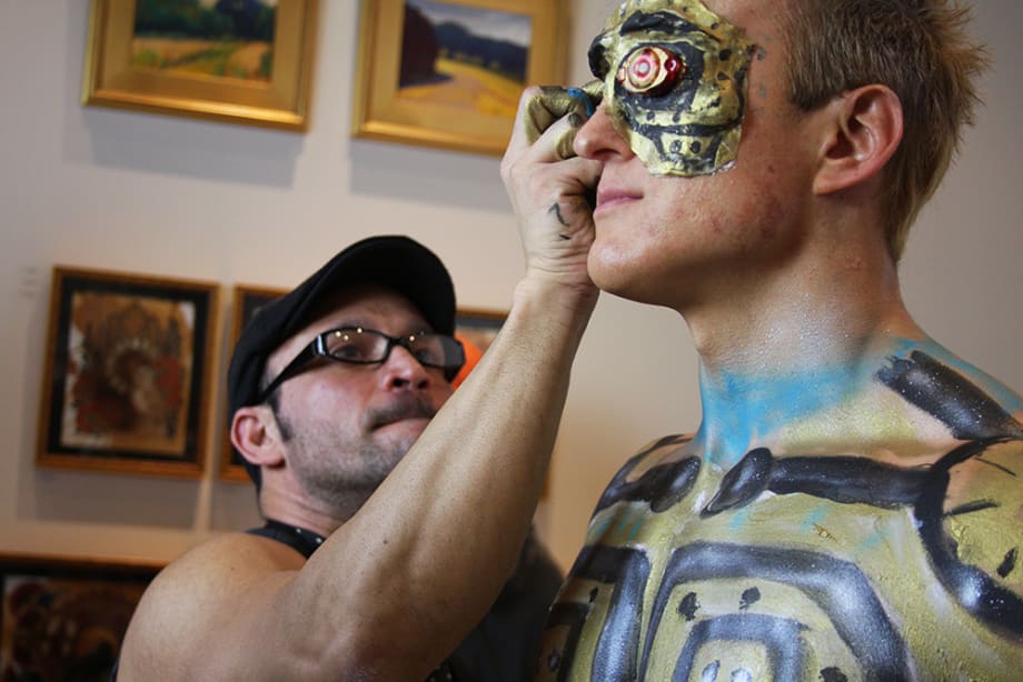 Cyborg-Terminator Body Painting Creation by Orlando Barsallo