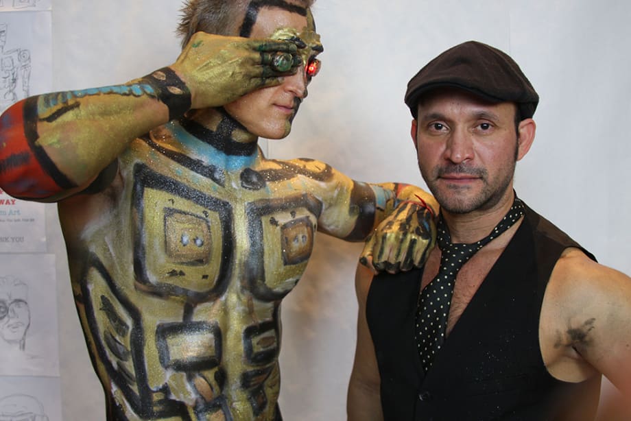 Cyborg-Terminator Body Painting Creation by Orlando Barsallo
