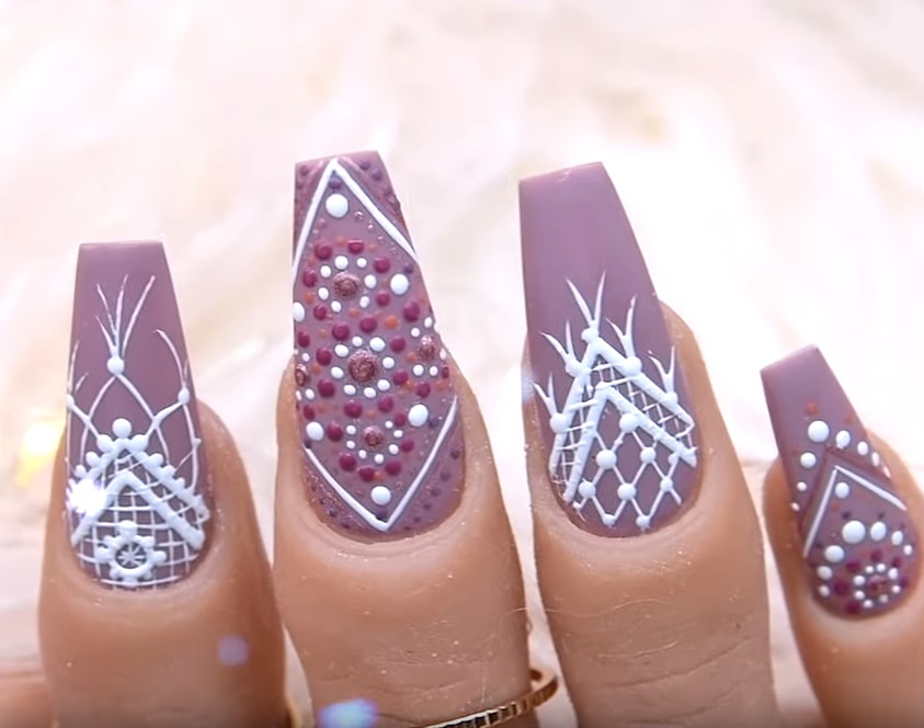 Boho Chic Gel Nail Art Tutorial