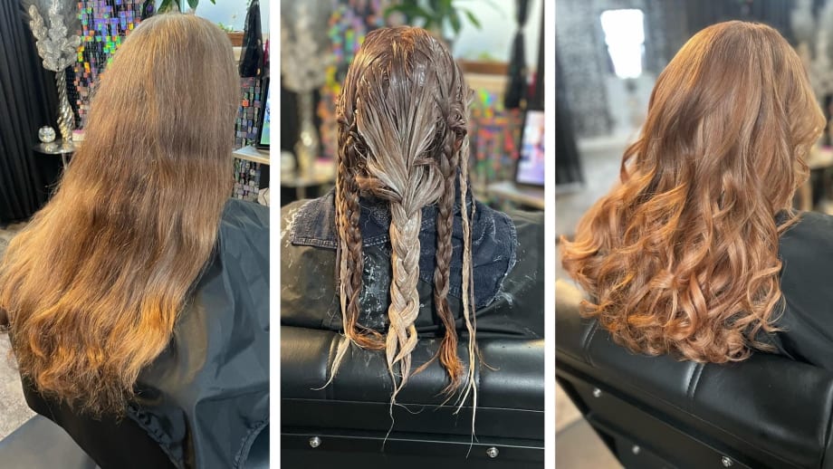 The Braided Balayage Creates Beautiful Melted Color