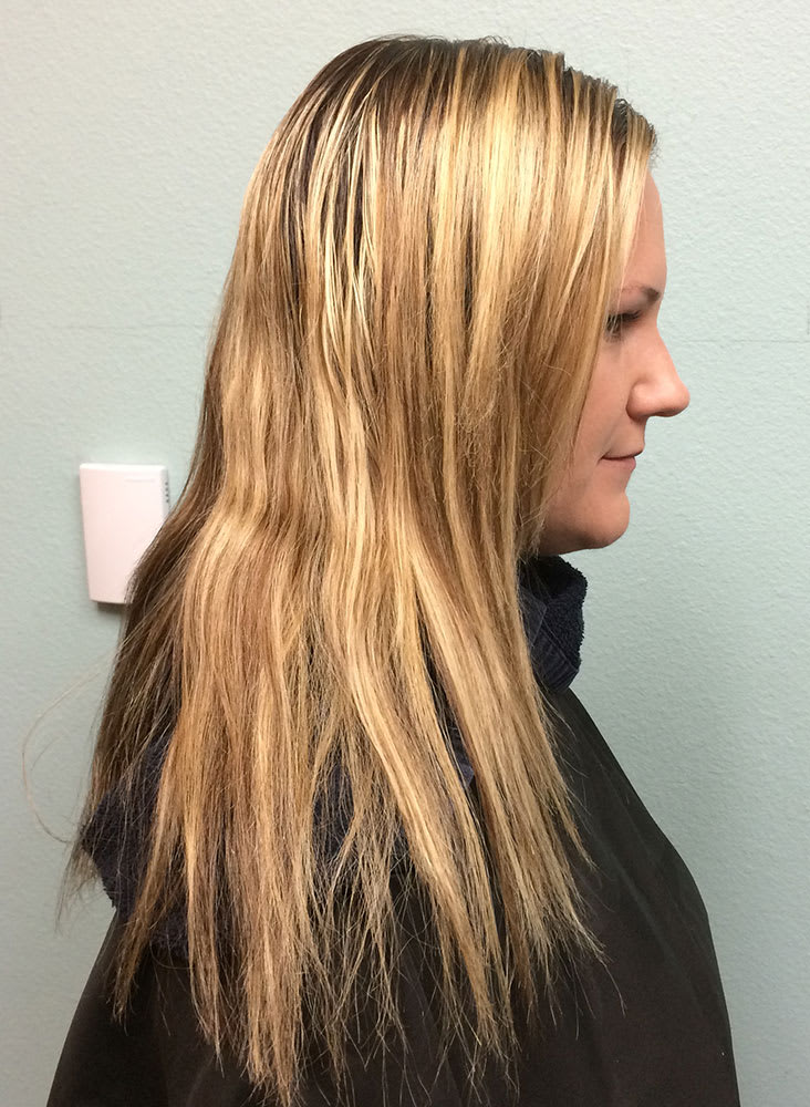 COLOR CORRECTION: Brassy Blonde to Sombre Brunette Using Balayage