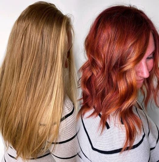 Color Transformation How-To: From Virgin Blonde Hair to Vibrant Red