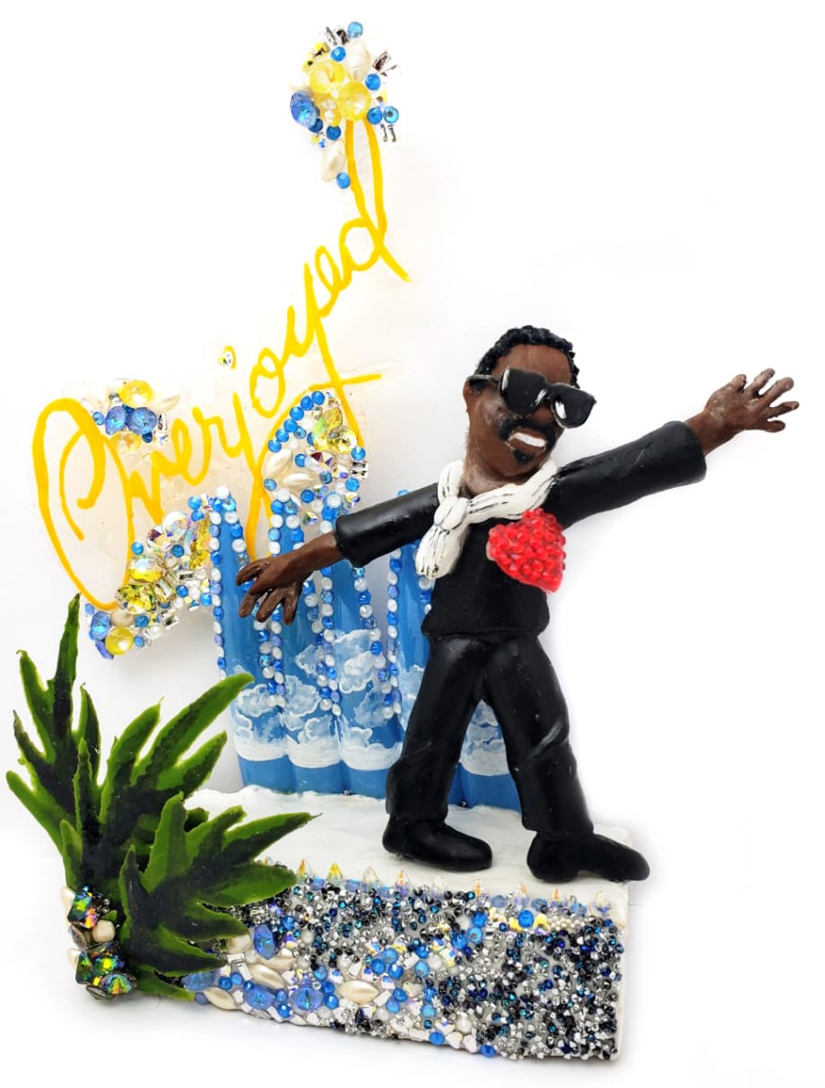 NTNA S. 7 Pre-Challenge 1: Overjoyed Stevie Wonder Nail Art (Brittney)
